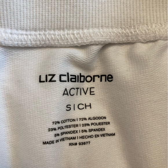 2 for 1 Bundle Liz Claiborne Floral Skirt White Capri Pant Gold Tone - Picture 8 of 11